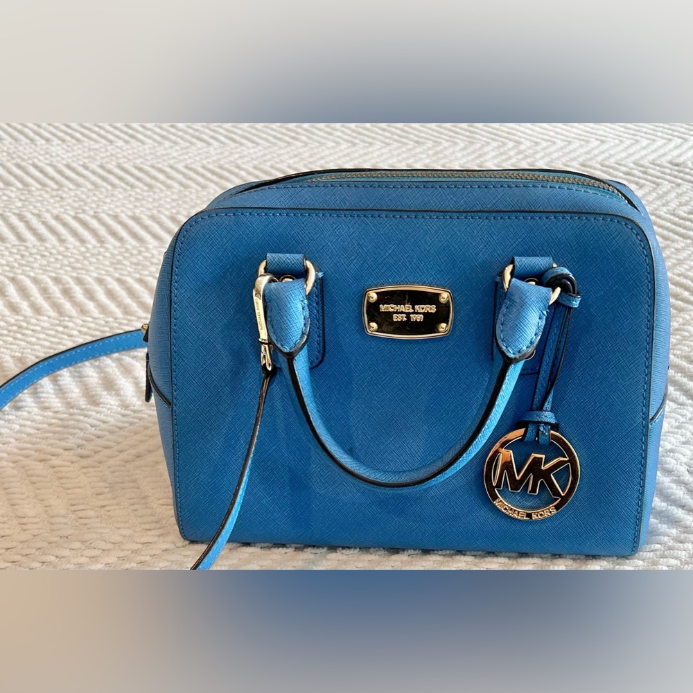 Blue Michael Kors handbag